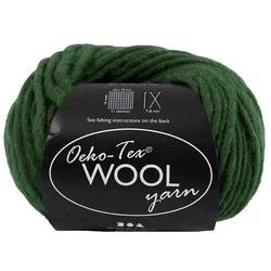 Creativ Company Wolle Oeko-Tex 50 g, Grün, Garn + Wolle, Grün