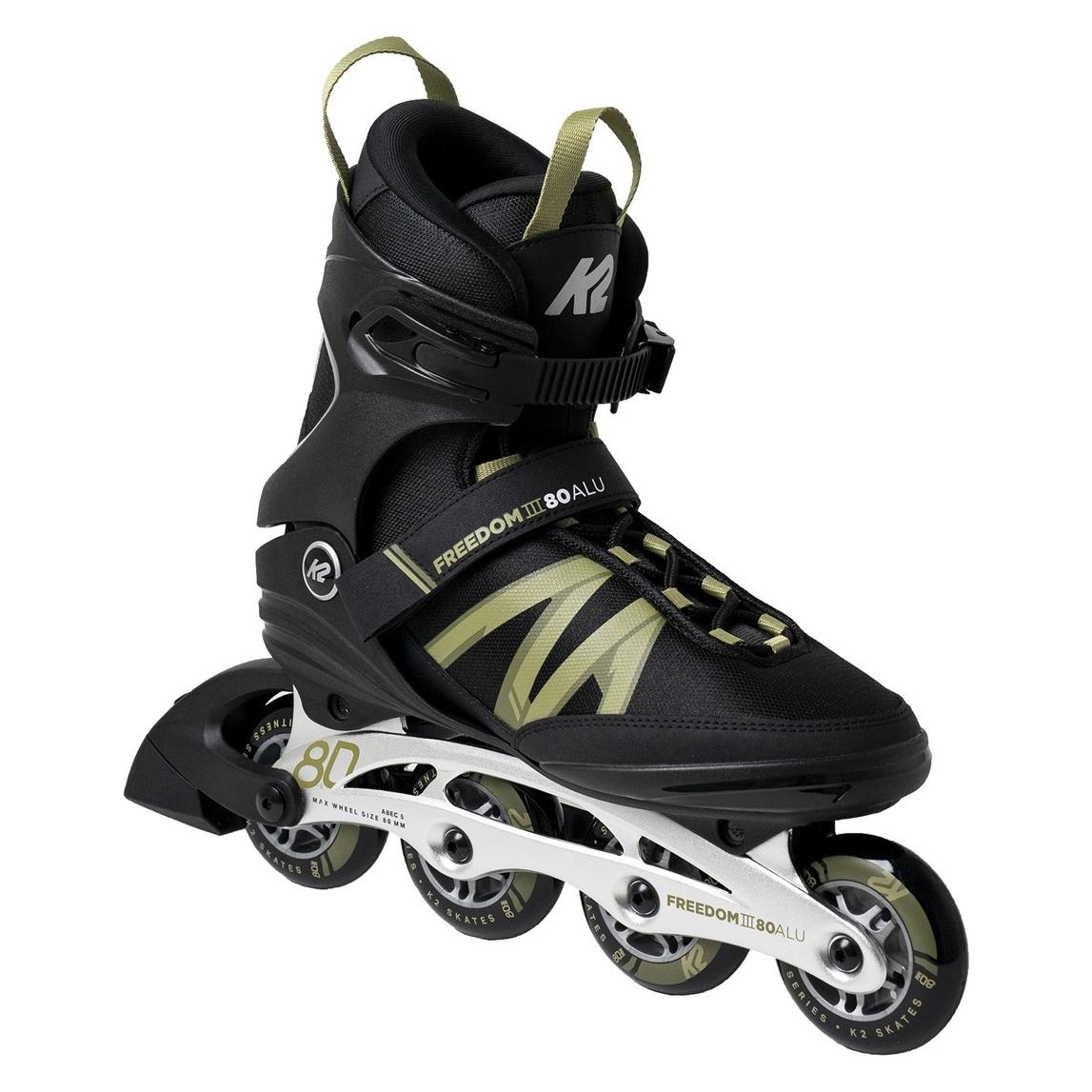 K2 Freedom III 80 Alu Man Inlineskate (42.0 (US=9.0), design) (42) (30H0601/11)