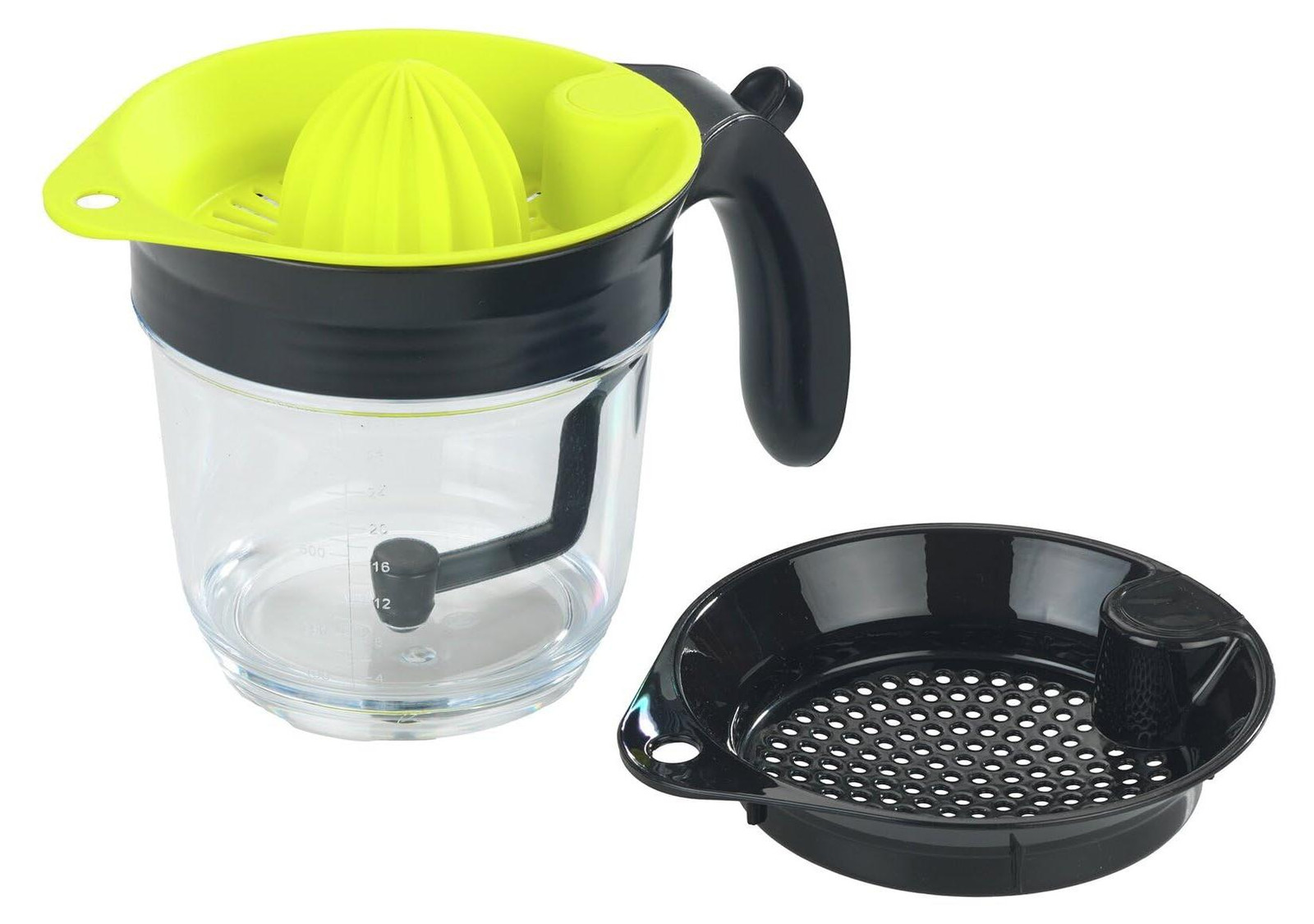 Dripio 3-in-1 vetfilter, citruspers en maatbeker van 1 liter