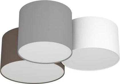 Eglo PASTORE E27 3 × 60 W, anthrazit/braun/weiß
