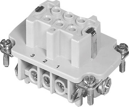 Amphenol C146 10B006 002 1-1 Buchseneinsatz Heavy|mate C146 Gesamtpolzahl 6 + PE 1St.