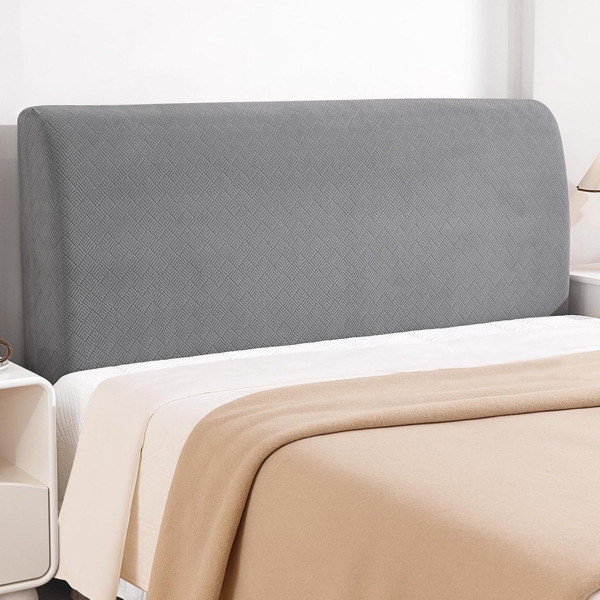 Rekbare Hoofdbordhoes 200cm - Stofdichte en Decoratieve Bed Hoofdeinde Beschermhoes