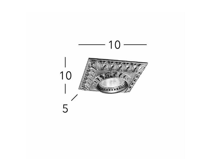 KOLARZ Deckenspot Milady, chromfarben, Länge 10 cm dimmbar, chrom / silber, für Wohn- / Esszimmer, Metall, Antik