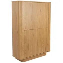 DAHEIM Highboard Almira Holz Braun Eiche