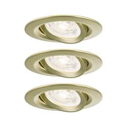 Paulmann 92419 Nova LED-Einbauleuchte LED-Modul GU10 4.9 W Gold (matt)