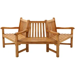Baumbank Kenna mit Armlehne halbrund 200 cm