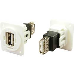 Adapter, Buchse, Einbau USB-Buchse Typ A - USB-Buchse Typ A CP30208NXW Cliff Inhalt: 1 St.