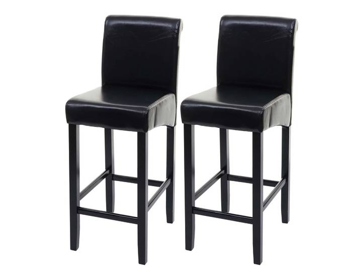 BARHOCKER Schwarz 2er-Set