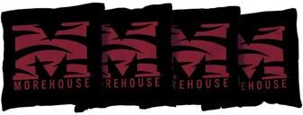 Skip's Garage Morehouse Maroon Tigers Black Cornhole Bags