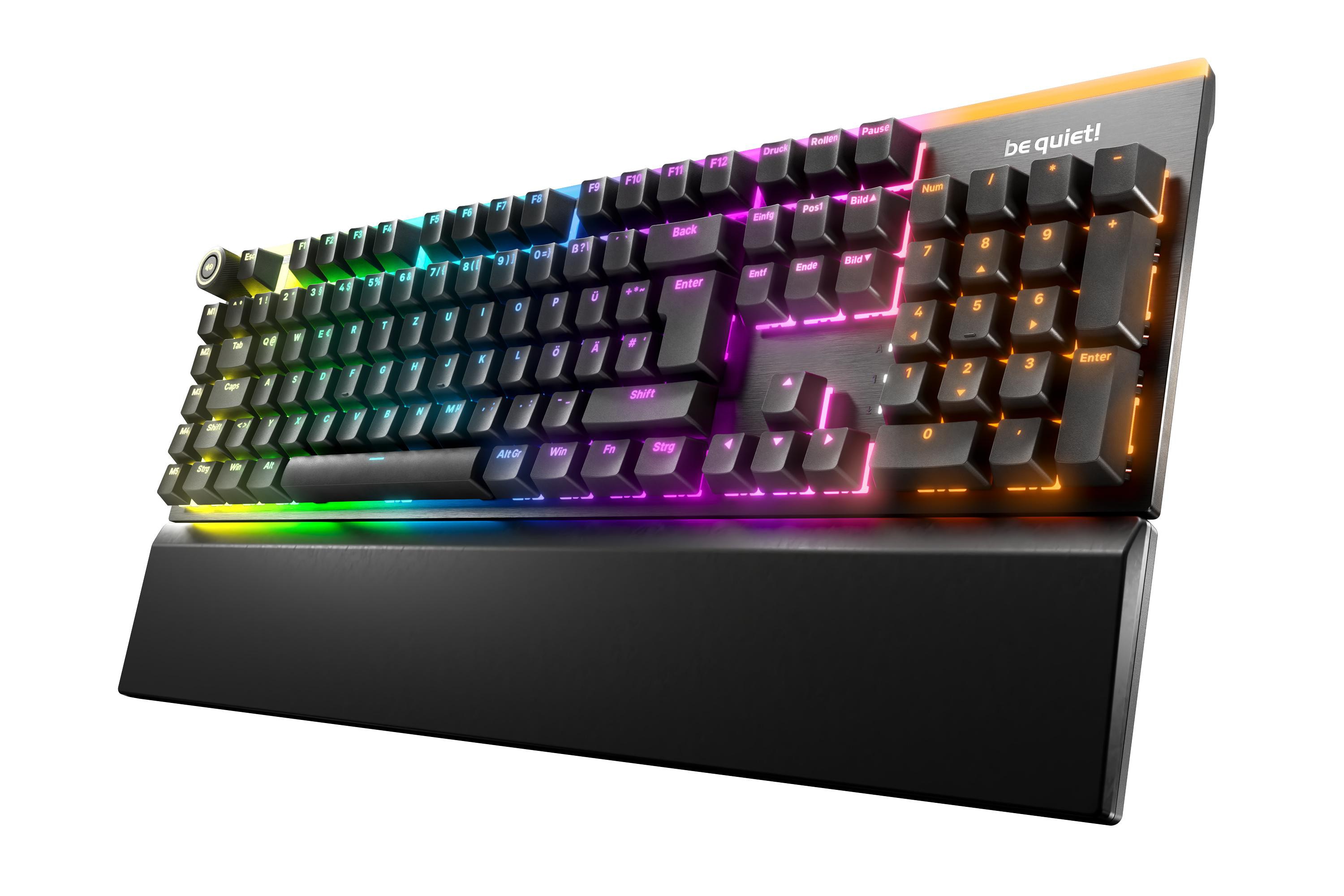 Be quiet! LIGHT MOUNT SILENT TACTILE Kabelgebundene Gaming Tastatur schwarz BT004DE
