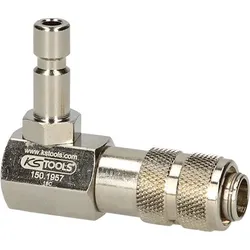 Kühlsystem-Bajonettadapter, 90° abgewinkelt