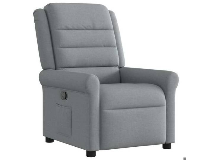 BEST-HOME Fauteuil fonction de levage (Taille unique)Pour Salon/Séjour - Fauteuil inclinable Gris clair Tissu 1parcel4638