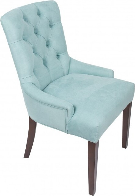 Chesterfield set van 4 gevoerde eetkamerstoelen