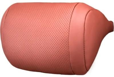 Inspired Finds Luxury Nappa Leather Car Neck Support Pillow pink