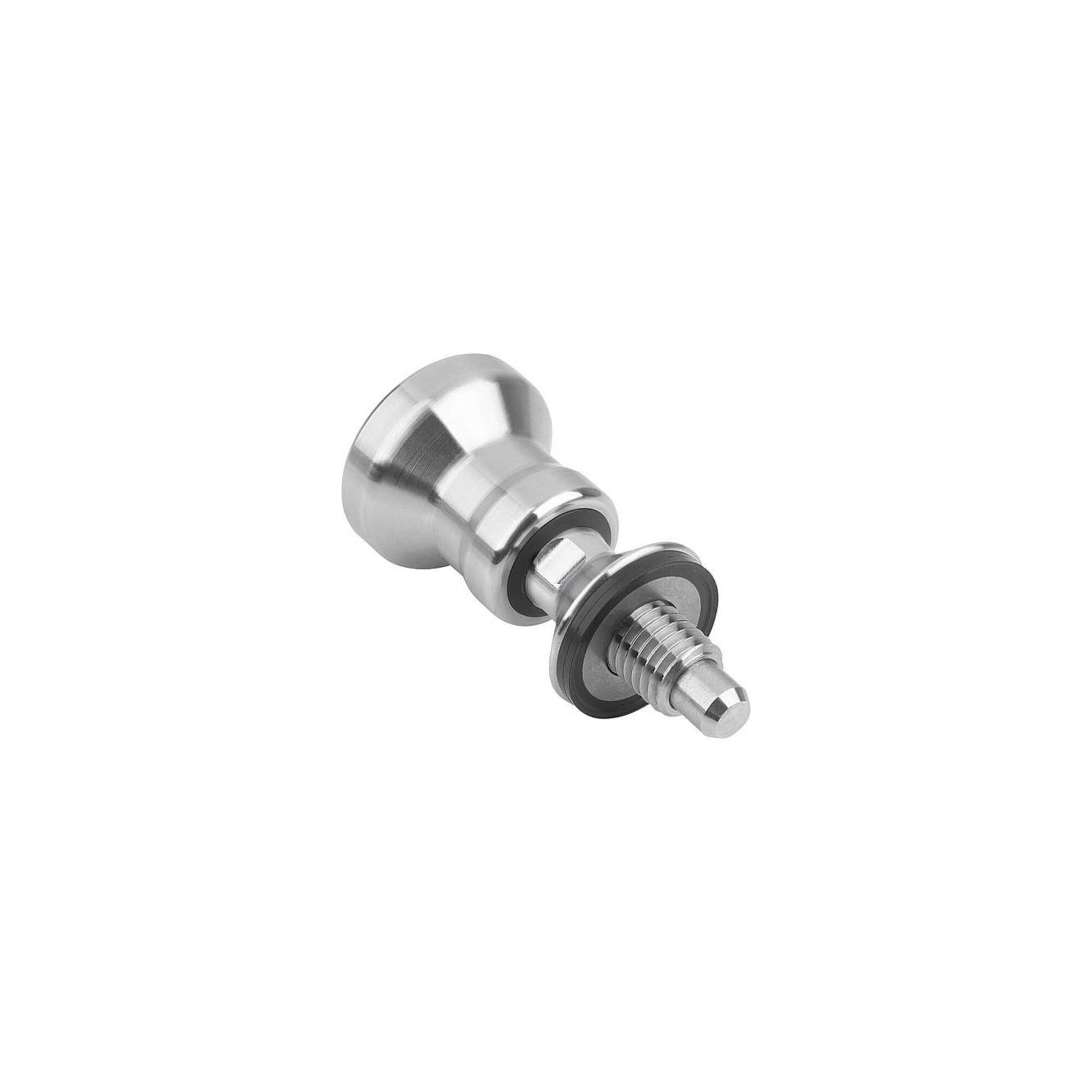 KIPP Arretierbolzen Hygienic Design M12x1,5 Ø8 Form C Edelstahl (K1698.1320811)