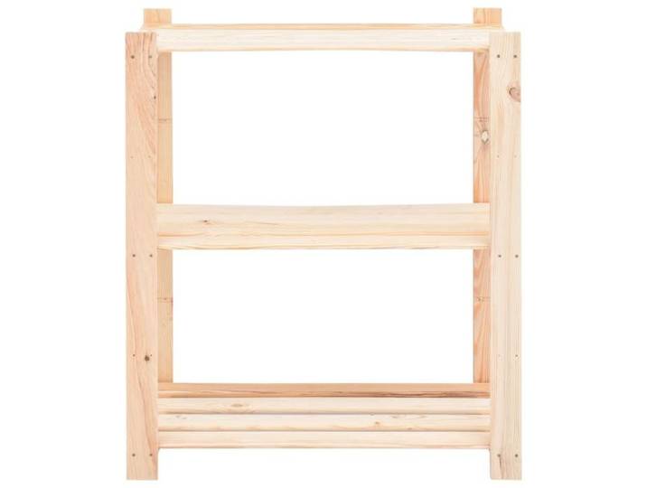 MEUBLE DE SEJOUR Brun - MODE étagères pour rangement - à 3 niveaux - 3 pcs - 80x38x90 cm Pin 150 kg Nettoyer facile_09_848