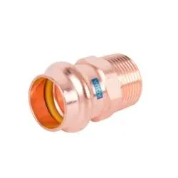 HS AQUAGAS V Übergangsstück 22 mm x 1/2 Zoll 4501022012 AG, Press Copper, Fitting für Gas und Wasser