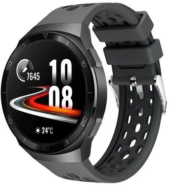 Everyday Crate Huawei Watch GT 2e Silicone Watch Band Soft Adjustable Replacement Strap With Round Hole Design grey