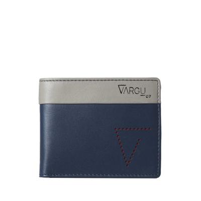 Geldbörse VARGU "ENK 1", Herren, blau (navy), Rindsleder, Kleinlederwaren, LGW zertifiziertes Leder