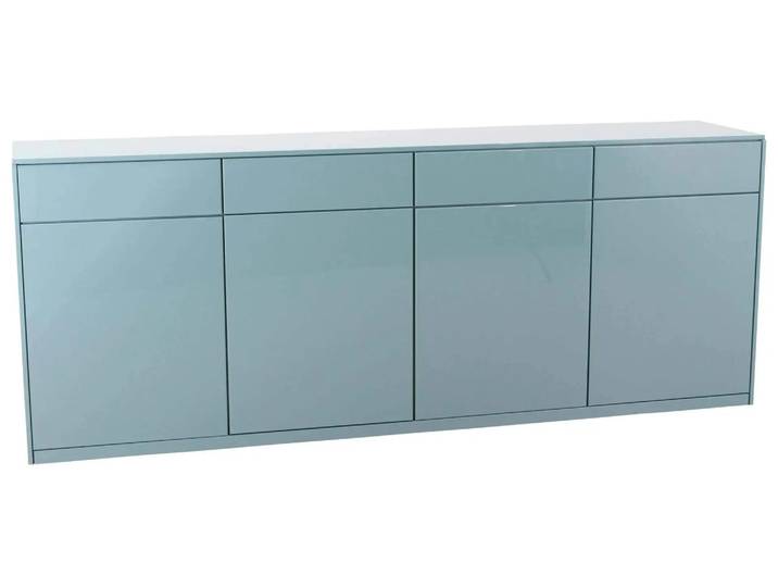 Sideboard Venga Grün, 4 Holztüren, 4 Tablare, 4