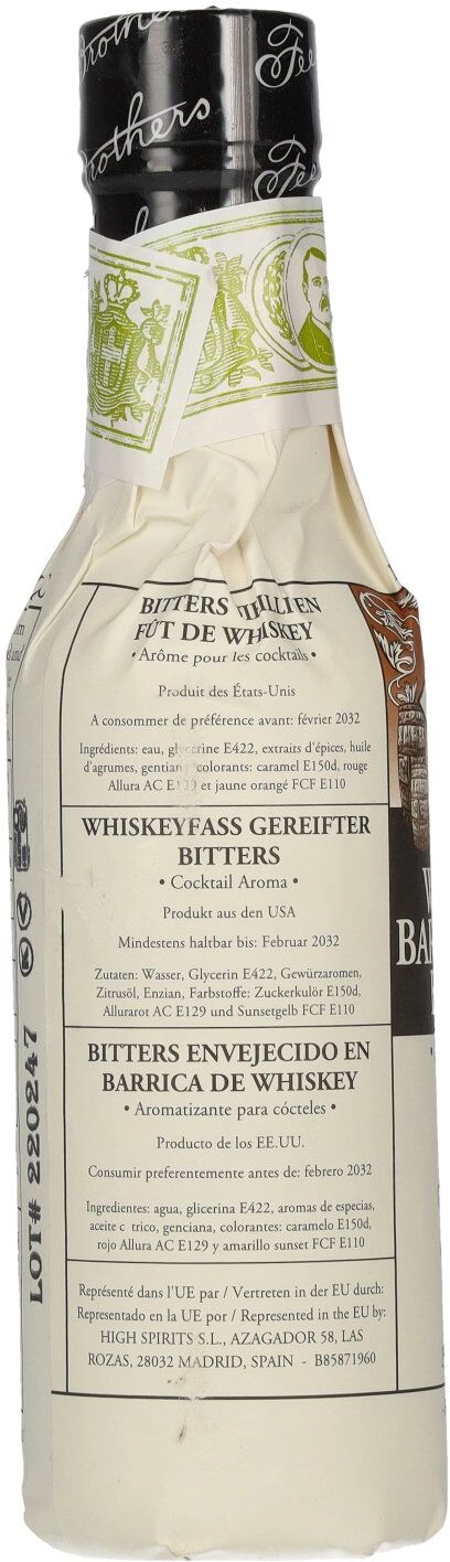 Fee Brothers Whiskey Barrel-Aged Bitters 17,5% Vol. 0,15l