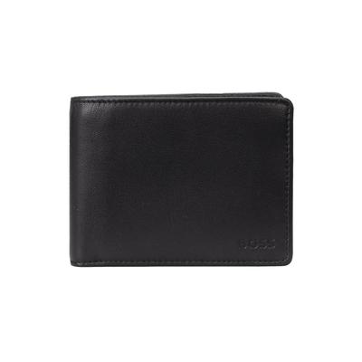 Geldbörse BOSS "Geldbörse AREZZO", Herren, schwarz, Obermaterial: 100% Schafsleder sheepskin. Futter: 100% Polyester PES., Kleinlederwaren