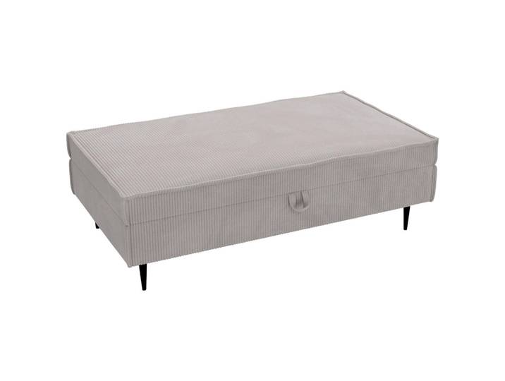 Livetastic Hocker, Hellgrau, Metall, rechteckig, 135x45x75 cm, Made in EU, Stauraum, Wohnzimmer, Hocker, Sitzhocker