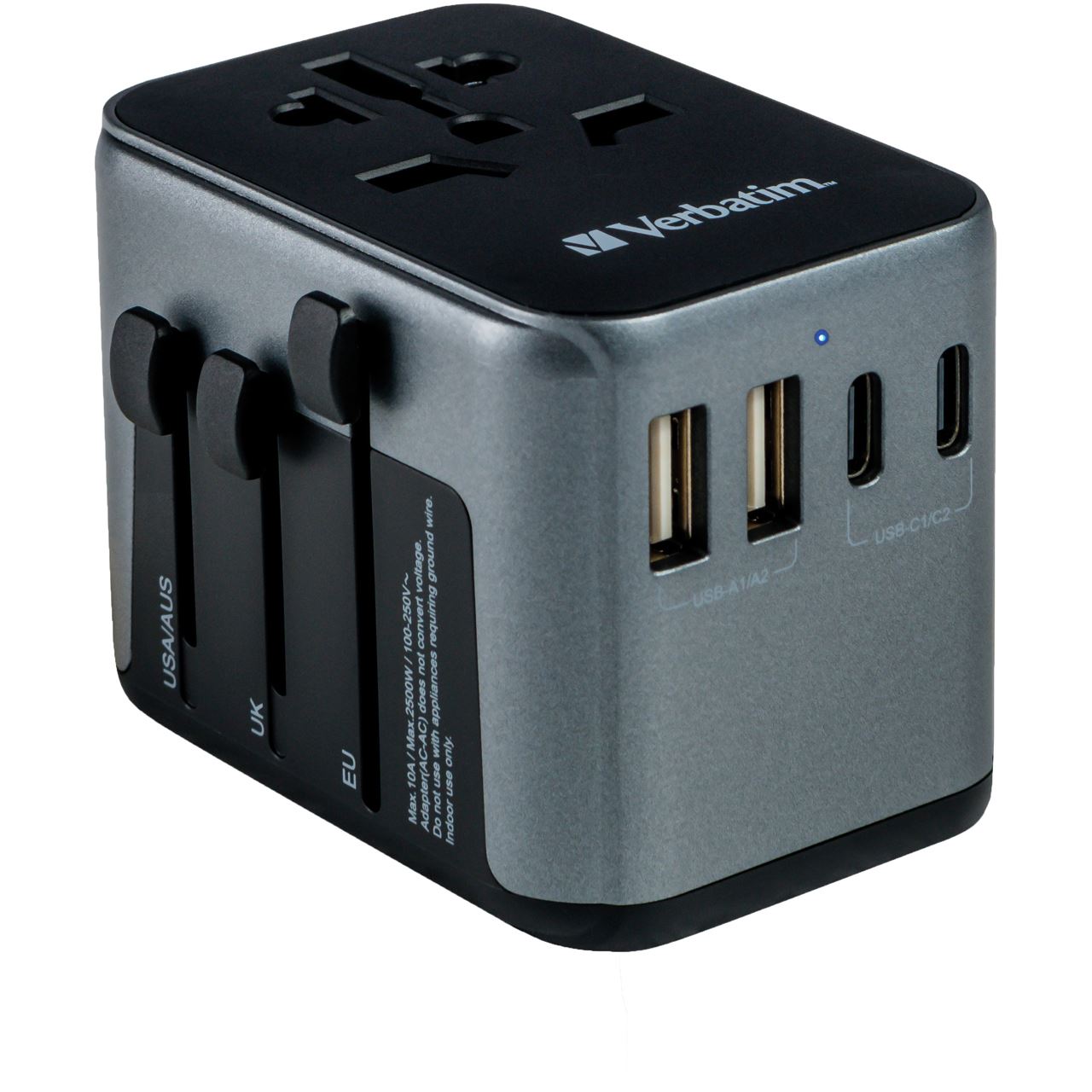 Verbatim Universal Reiseadapter UTA-03 2xUSB-A,3xUSB-C retail
