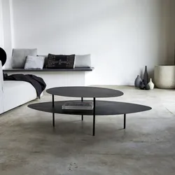 Couchtisch aus lackiertem Metall 120x70 Judit