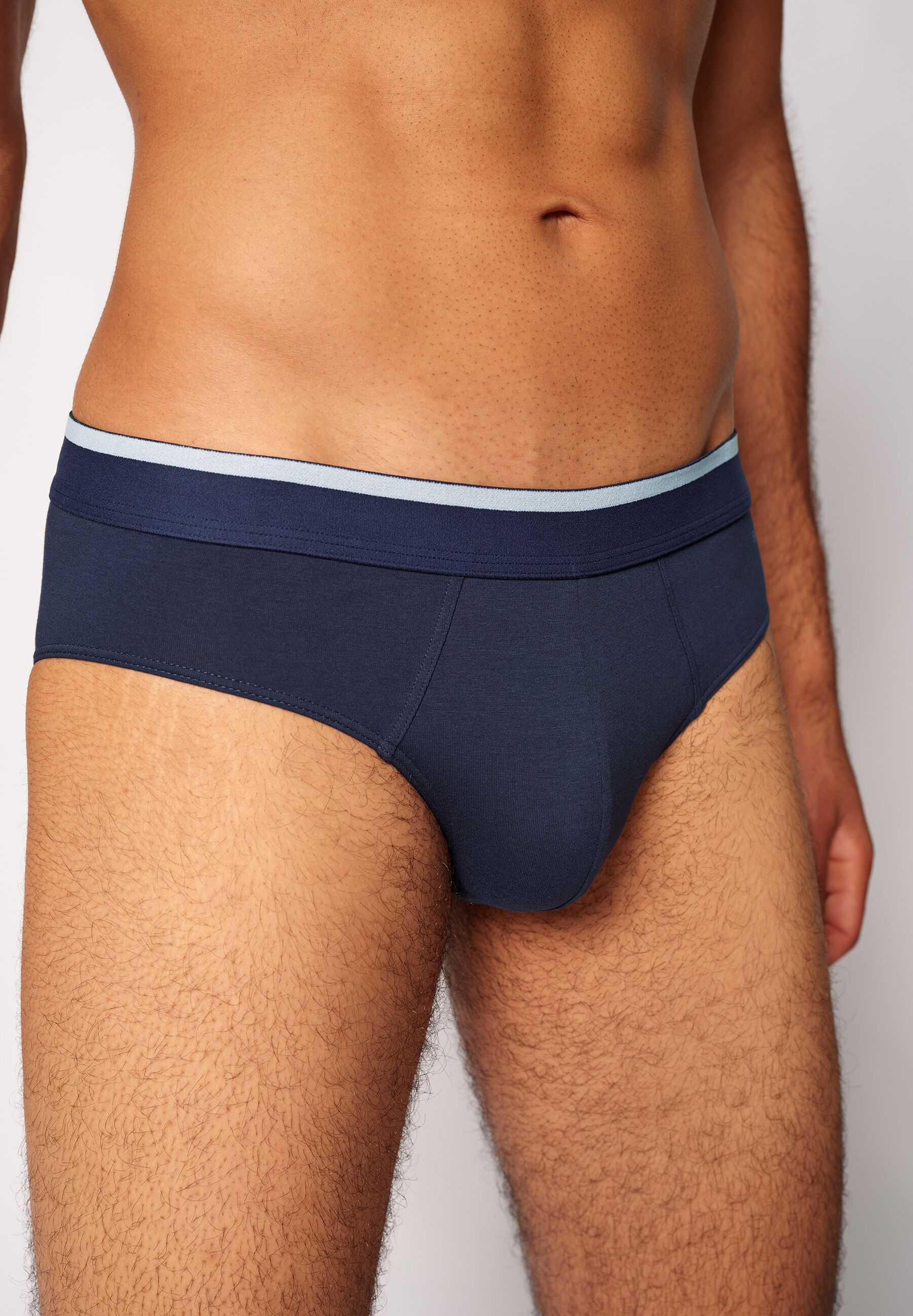 Brasilslip SKINY "Cotton Multipack", Herren, Gr. S, bunt (oliveblauschwarz selection), Obermaterial: 95% Baumwolle, 5% Elasthan, unifarben mit Farbeinsatz, normal, Unterhosen Brasilslip, klassisch, basic, elastisch, bequem, kein Einschneiden, Baumwollmix 