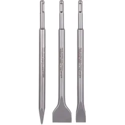 wolfcraft, Meissel, 1 Meissel-Set 3-tlg., SDS-plus Schaft (20 mm)