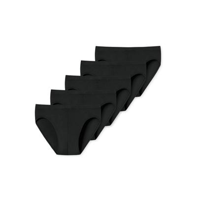 Slip UNCOVER BY SCHIESSER "Slip Supermini 5PACK 5er Pack", Herren, Gr. 3XL, schwarz, Obermaterial: 95% Baumwolle CO. 5% Elasthan EL., Unterhosen Slip