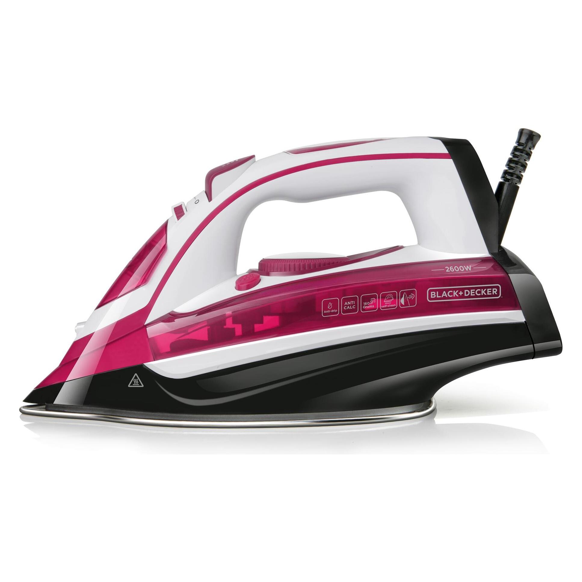 Black & Decker Dampfbügeleisen BXIR2600E (2600 W, 160 g/min) (BXIR2600E)