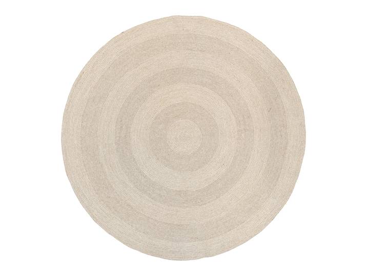 Dixie Tapis en jute Ella Ø150 cm Blanc-nature