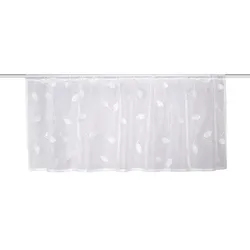 Schmidt Kurzgardine Shary 45 x 145 cm Polyester Weiß 150