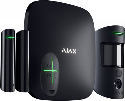 Ajax Starterkit Cam Hdr Kit Allarme Professionale Wireless 2g Hdr Nero Gprs/ethernet – Cod. 156254.381.Bl1