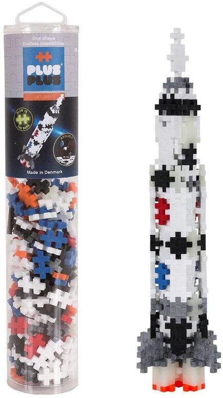 Méga tube Fusée Saturne V 240 Pcs - Plus Plus