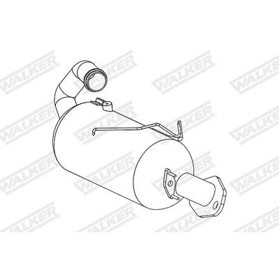 Walker Ruß-/Partikelfilter, Abgasanlage [Hersteller-Nr. 73344] für Nissan, Fiat, Renault, Infiniti, Dacia, Mercedes-Benz