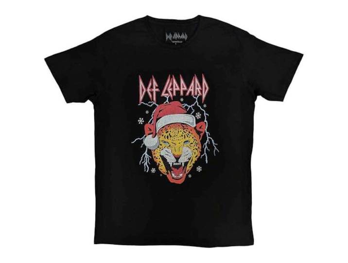 Def Leppard Holiday Leppard Christmas T Shirt L