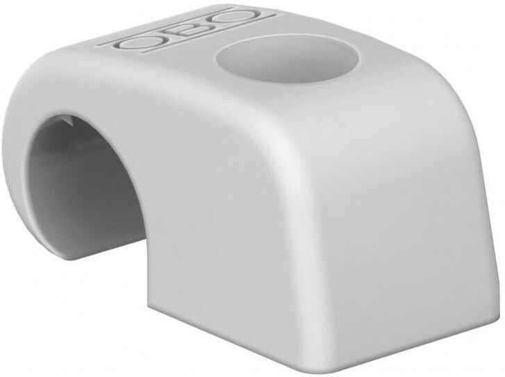 OBO Bettermann Vertr Clip adhésif OBO type 4043, sans clou 17-21 mm 2215330 gris clair ; RAL 7035