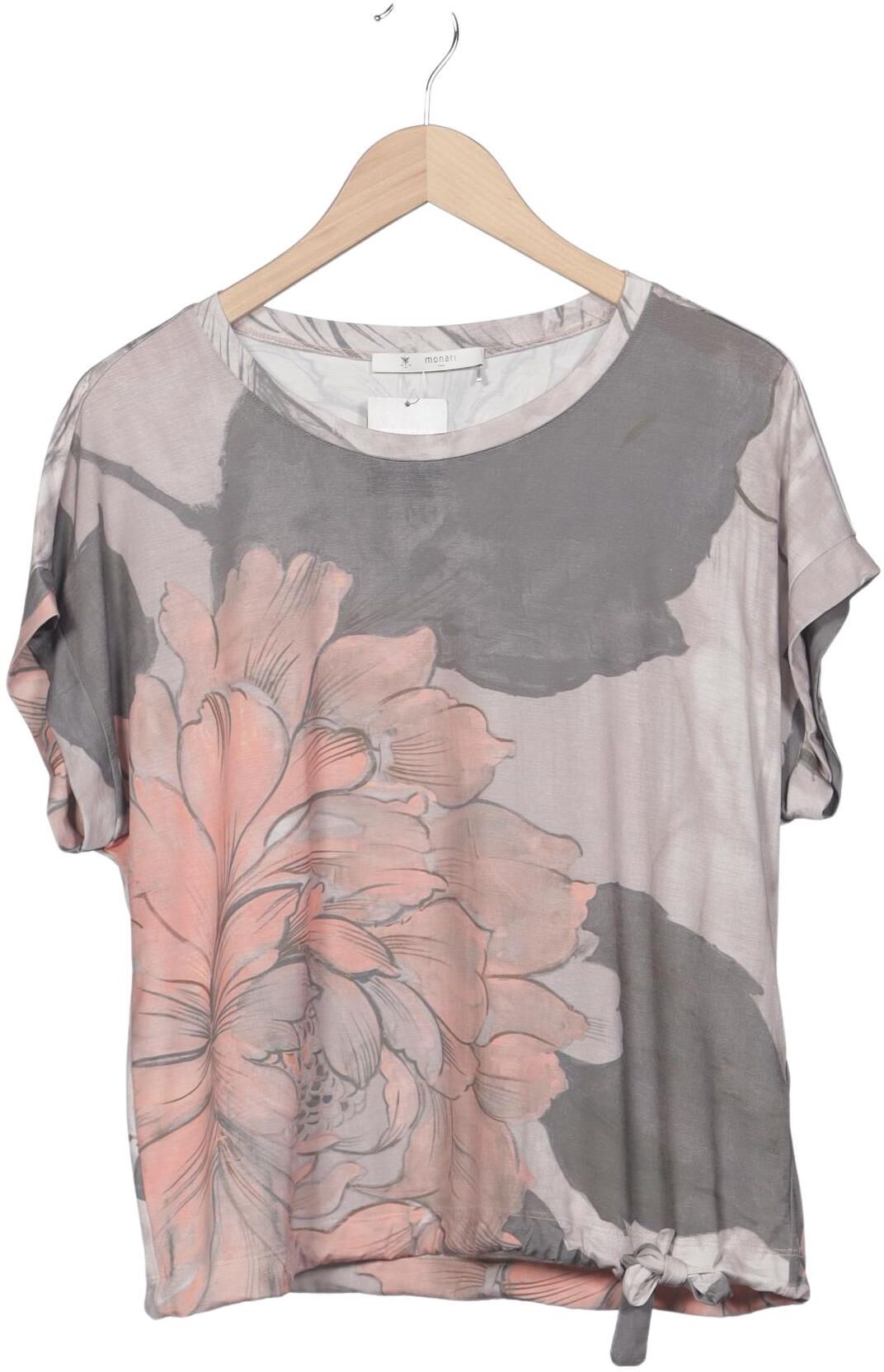 monari Damen T-Shirt, Mehrfarbig, Gr. XL, Baumwolle - Second Hand