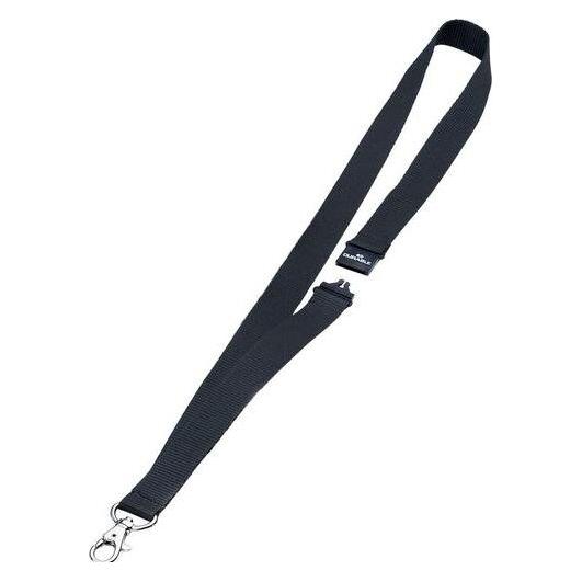 Durable Textilband 20 ECO mit Karabiner, Bambus, schwarz (824001)