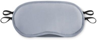 BONNE NUIT Mascherina da viaggio in poliestere nera 18,5x8,5 cm Personalizzate o neutre