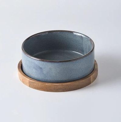 Inspire Essentials ComfortLift Elevated Ceramic Cat Bowl For Healthy Feeding 6 5.12in 13.53oz