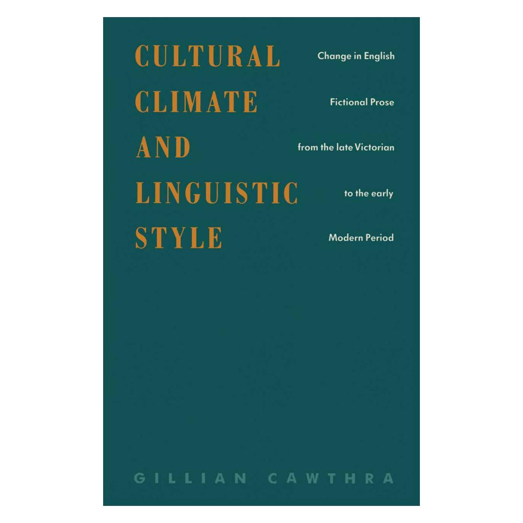 Springer Cultural Climate and Linguistic Style (Englisch, Softcover, Gillian Cawthra) (55814052)