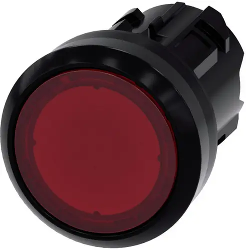 Siemens 3SU10010AD200AA0 3SU1001-0AD20-0AA0 Leuchtmelder Frontring Kunststoff, rund Knopf Schwarz, Rot 1St.