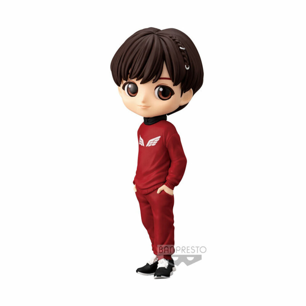 Banpresto Qposket BT21 Tiny Tan J-hope Mic Drop figuur, rood