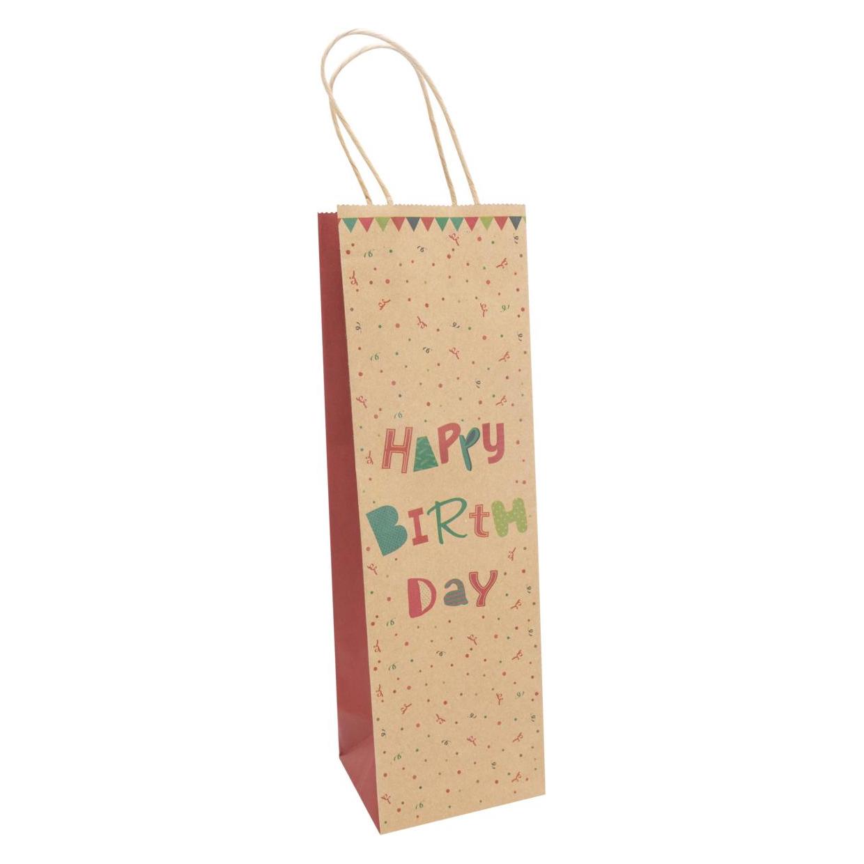 Idena Flaschentasche B-Day 12x10x39cm FSC-Mix (1x) (30397)