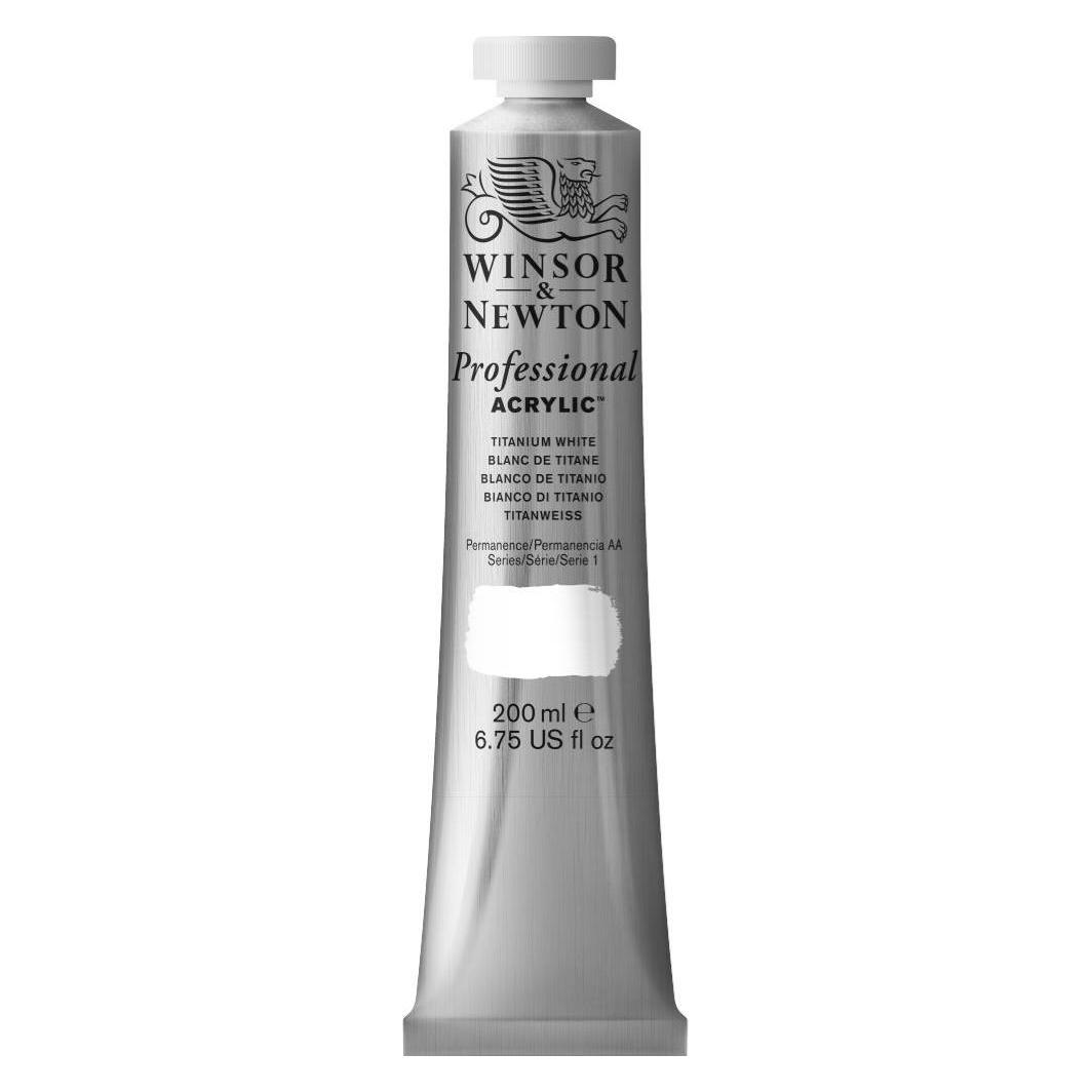 Winsor & Newton Proff. acrylic 200ml titanium white 644 (200 ml) (2337644)