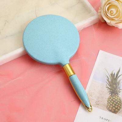Fusion Finds Vintage Handheld Makeup Mirror With Handle Portable Vanity Beauty Mirror For Travel, Salon & Daily Makeup 01 blue